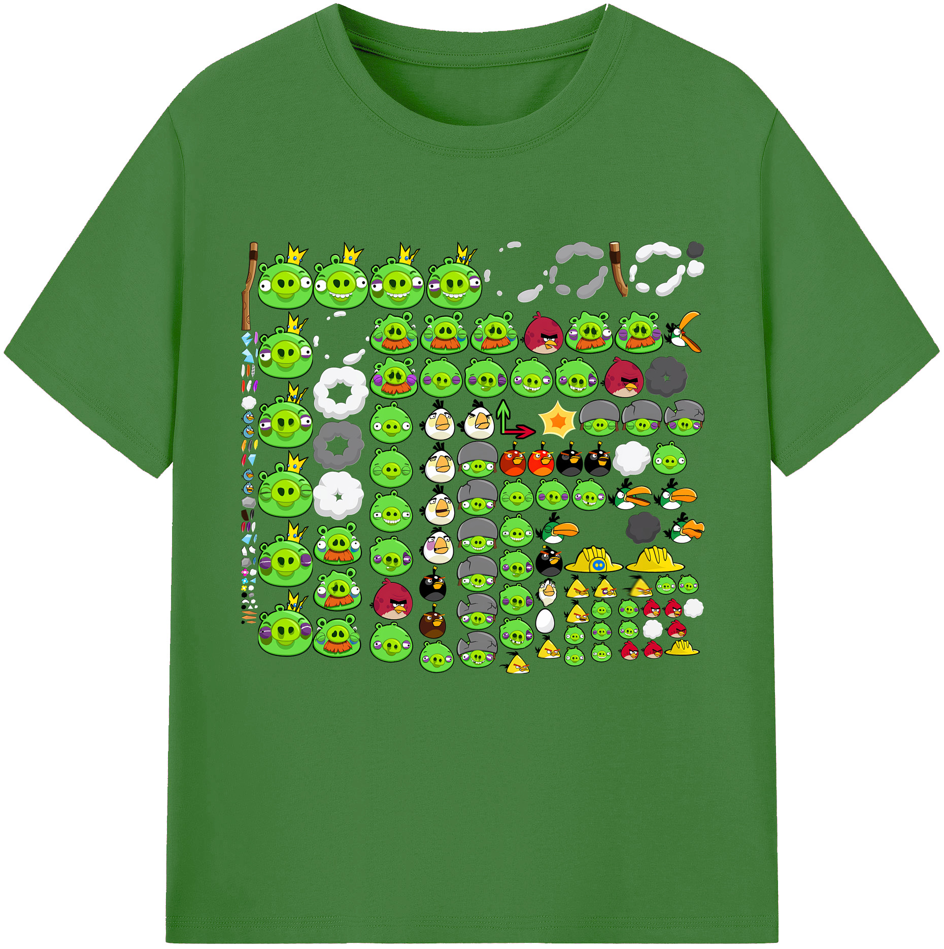 （画像用） Angry Birds アングリーバード レディースカジュアルプリントTシャツ（綿100％）